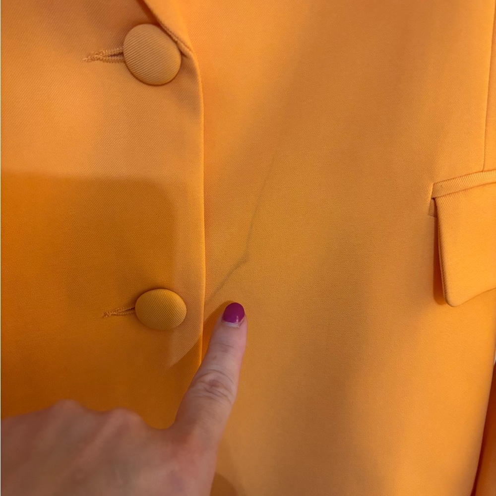 Blazer Vibrant Golden Mustard Yellow Pre Loved - image 3